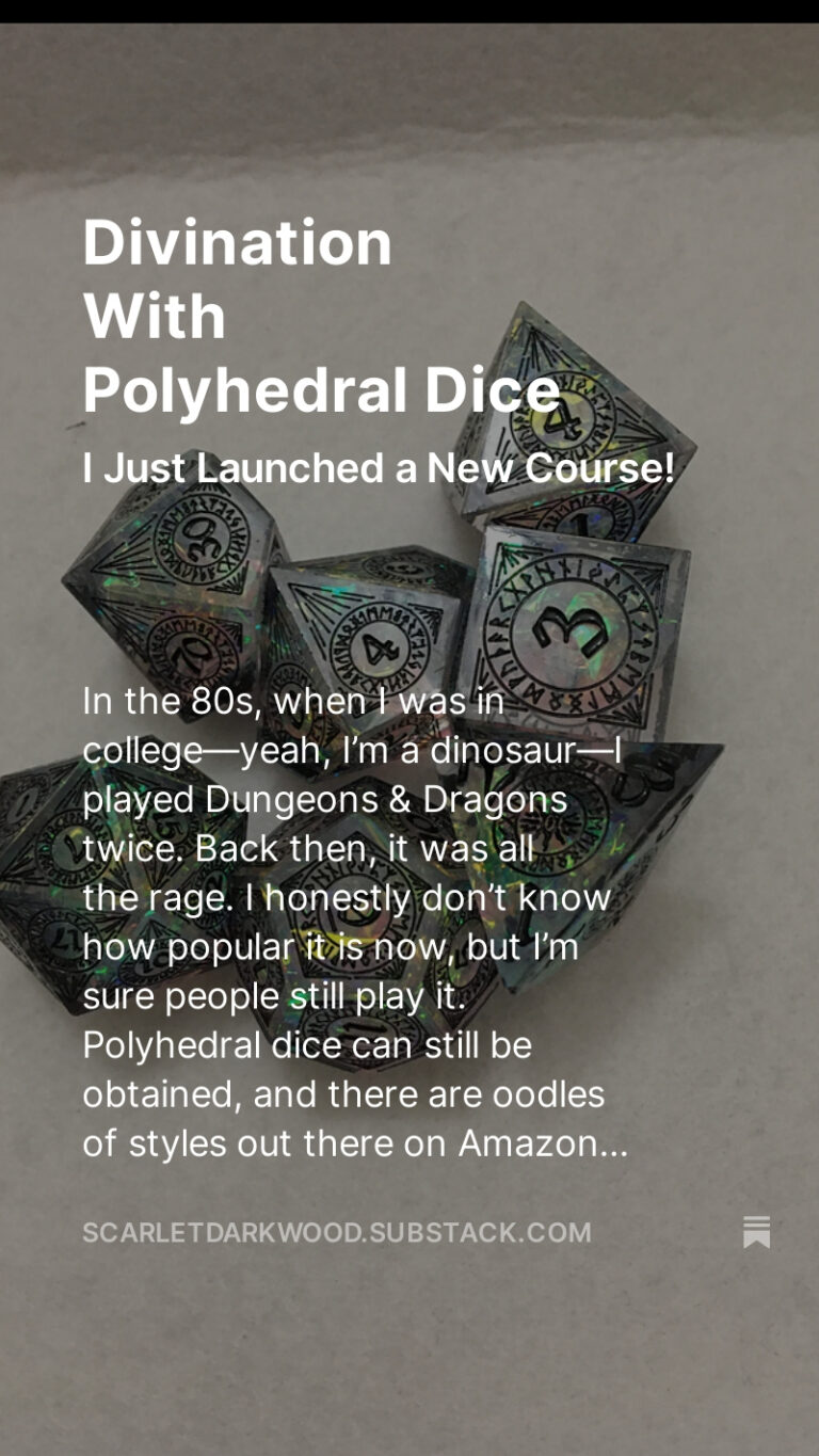 Divination With Polyhedral Dice